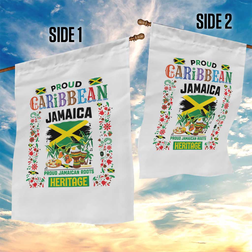 Proud Caribbean Jamaica Heritage Garden Flag Jamaican Roots and Island Culture