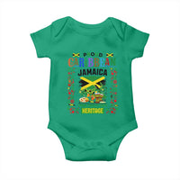 Proud Caribbean Jamaica Heritage Baby Onesie Jamaican Roots and Island Culture