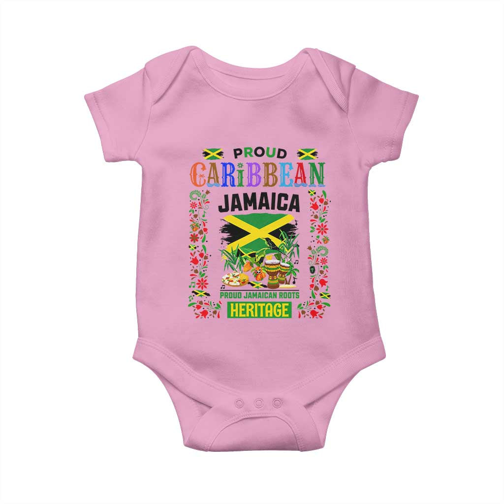 Proud Caribbean Jamaica Heritage Baby Onesie Jamaican Roots and Island Culture