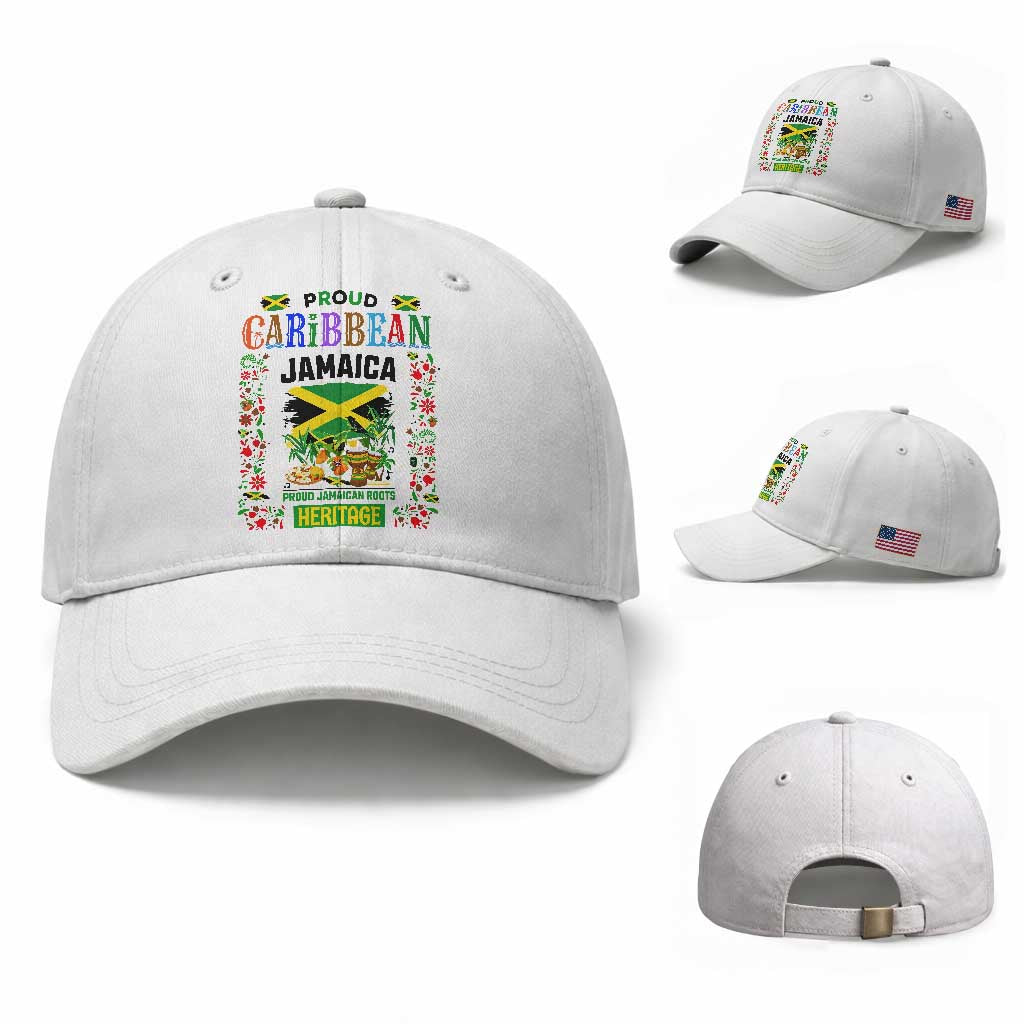 Proud Caribbean Jamaica Heritage Baseball Cap Jamaican Roots and Island Culture