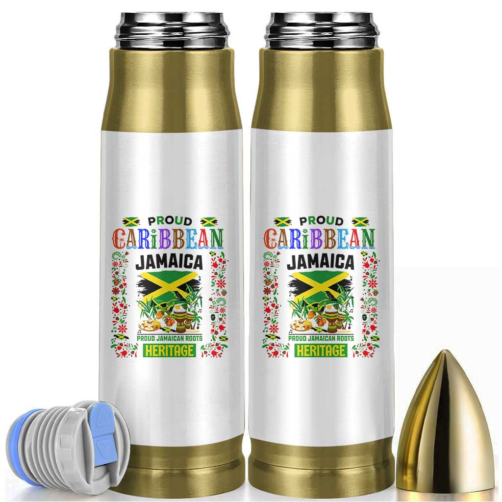 Proud Caribbean Jamaica Heritage Bullet Tumbler Jamaican Roots and Island Culture