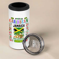 Proud Caribbean Jamaica Heritage 4 in 1 Can Cooler Tumbler Jamaican Roots and Island Culture