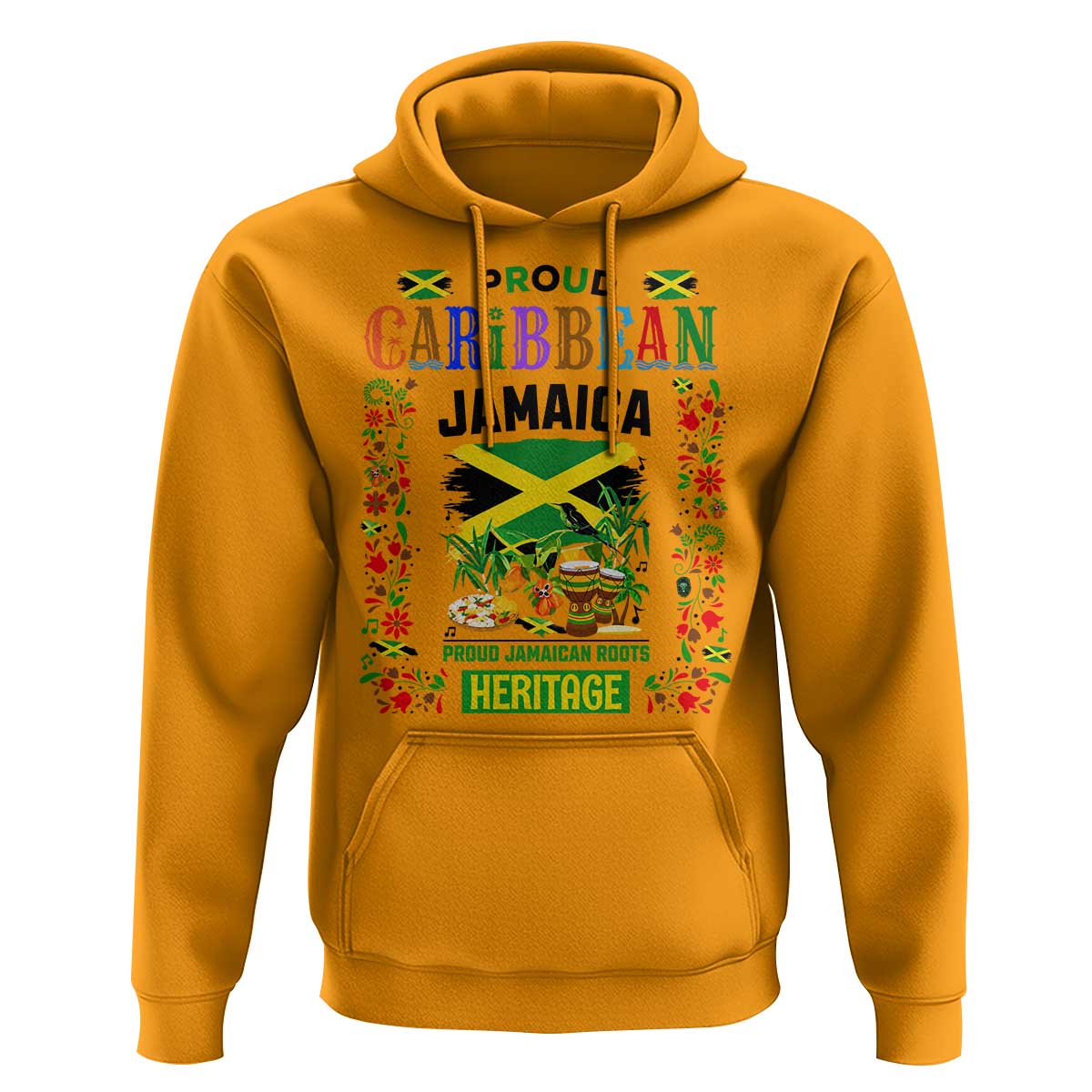 Proud Caribbean Jamaica Heritage Hoodie Jamaican Roots and Island Culture