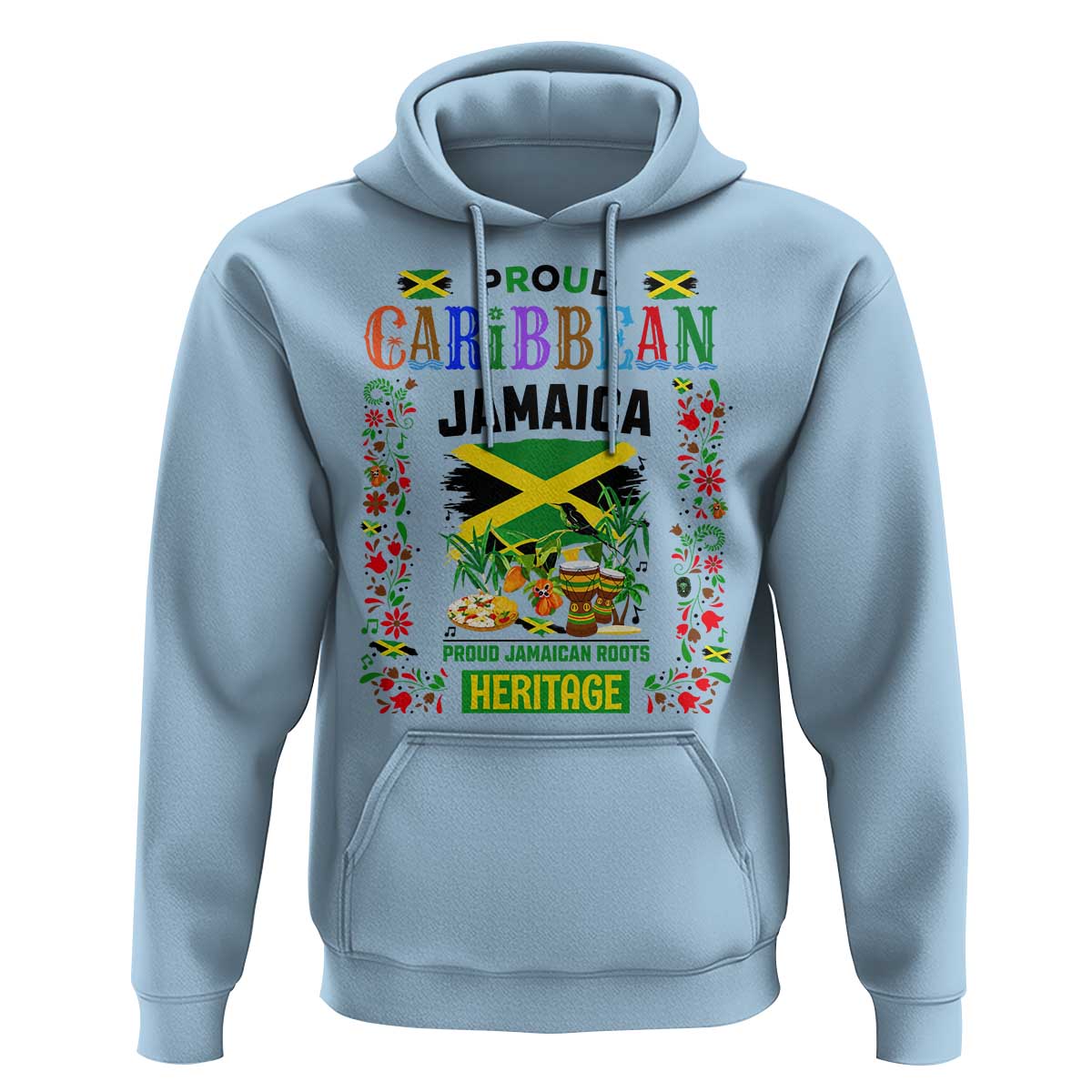 Proud Caribbean Jamaica Heritage Hoodie Jamaican Roots and Island Culture
