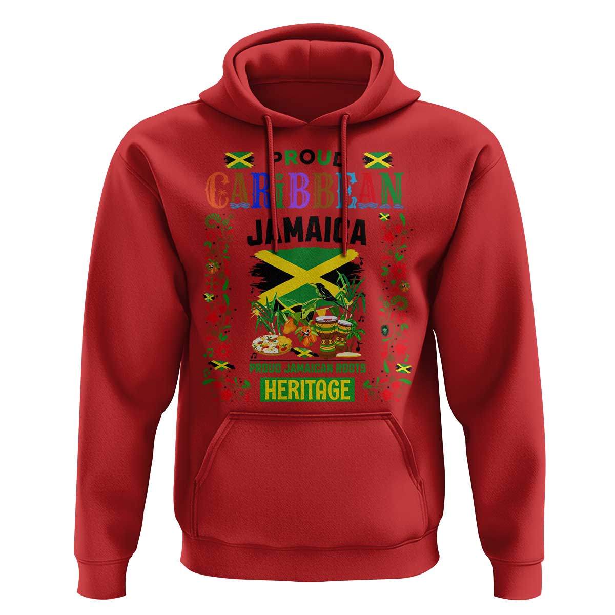 Proud Caribbean Jamaica Heritage Hoodie Jamaican Roots and Island Culture