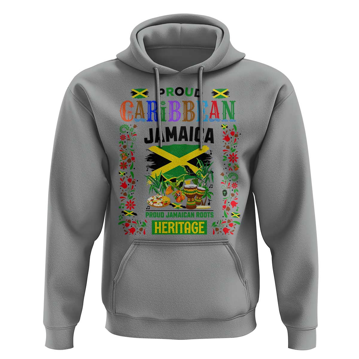 Proud Caribbean Jamaica Heritage Hoodie Jamaican Roots and Island Culture