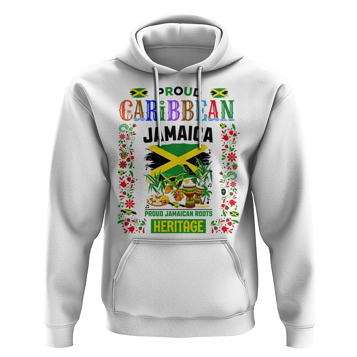 Proud Caribbean Jamaica Heritage Hoodie Jamaican Roots and Island Culture