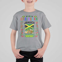 Proud Caribbean Jamaica Heritage T Shirt For Kid Jamaican Roots and Island Culture