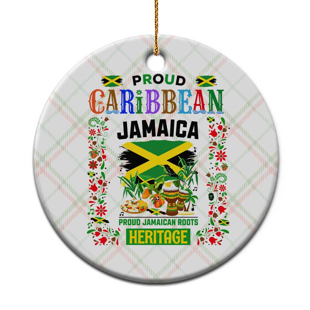 Proud Caribbean Jamaica Heritage Ceramic Ornament Jamaican Roots and Island Culture