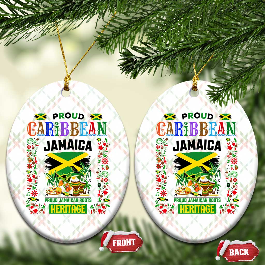 Proud Caribbean Jamaica Heritage Ceramic Ornament Jamaican Roots and Island Culture