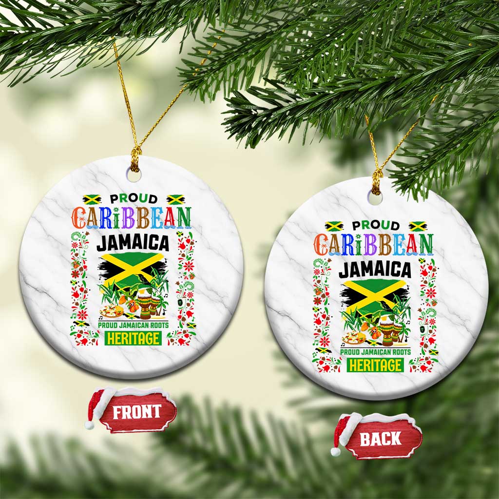Proud Caribbean Jamaica Heritage Ceramic Ornament Jamaican Roots and Island Culture