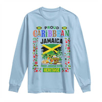 Proud Caribbean Jamaica Heritage Long Sleeve Shirt Jamaican Roots and Island Culture