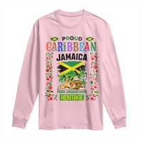Proud Caribbean Jamaica Heritage Long Sleeve Shirt Jamaican Roots and Island Culture