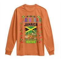 Proud Caribbean Jamaica Heritage Long Sleeve Shirt Jamaican Roots and Island Culture