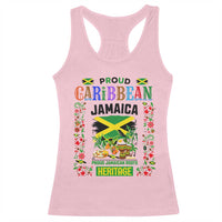 Proud Caribbean Jamaica Heritage Racerback Tank Top Jamaican Roots and Island Culture