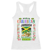 Proud Caribbean Jamaica Heritage Racerback Tank Top Jamaican Roots and Island Culture