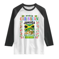Proud Caribbean Jamaica Heritage Raglan Shirt Jamaican Roots and Island Culture