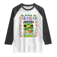 Proud Caribbean Jamaica Heritage Raglan Shirt Jamaican Roots and Island Culture