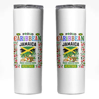 Proud Caribbean Jamaica Heritage Skinny Tumbler Jamaican Roots and Island Culture