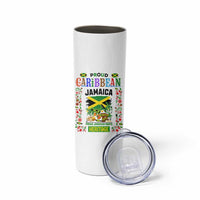 Proud Caribbean Jamaica Heritage Skinny Tumbler Jamaican Roots and Island Culture