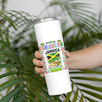 Proud Caribbean Jamaica Heritage Skinny Tumbler Jamaican Roots and Island Culture