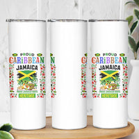 Proud Caribbean Jamaica Heritage Skinny Tumbler Jamaican Roots and Island Culture