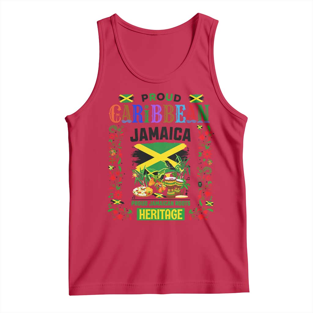Proud Caribbean Jamaica Heritage Tank Top Jamaican Roots and Island Culture