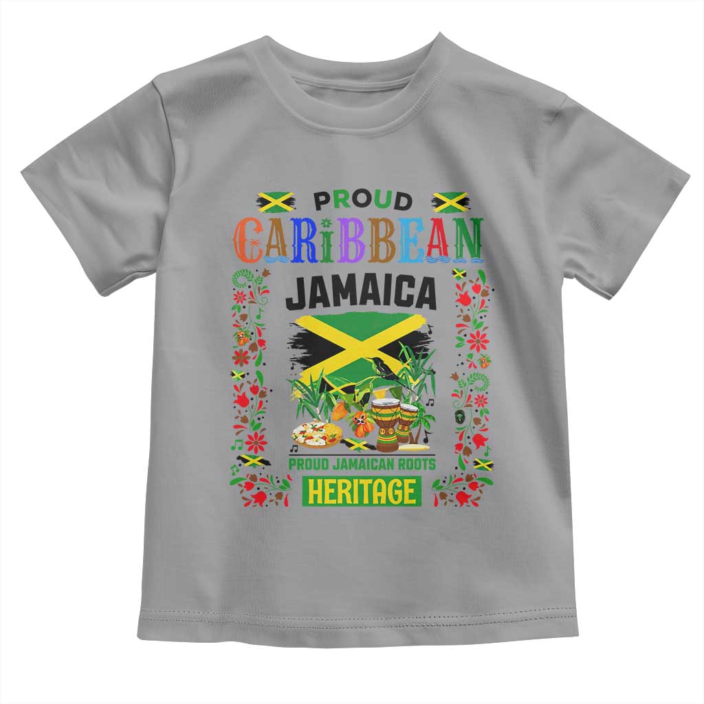 Proud Caribbean Jamaica Heritage Toddler T Shirt Jamaican Roots and Island Culture