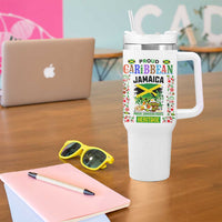 Proud Caribbean Jamaica Heritage Tumbler With Handle Jamaican Roots and Island Culture