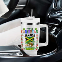 Proud Caribbean Jamaica Heritage Tumbler With Handle Jamaican Roots and Island Culture
