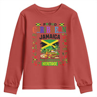 Proud Caribbean Jamaica Heritage Youth Sweatshirt Jamaican Roots and Island Culture