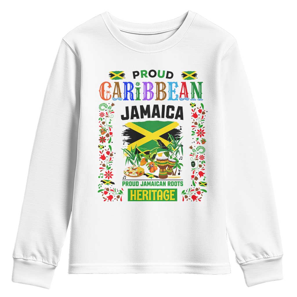 Proud Caribbean Jamaica Heritage Youth Sweatshirt Jamaican Roots and Island Culture