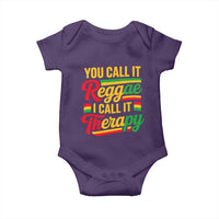 You Call It Reggae I Call It Therapy Baby Onesie Emotional Jamaican Rasta Music Lovers
