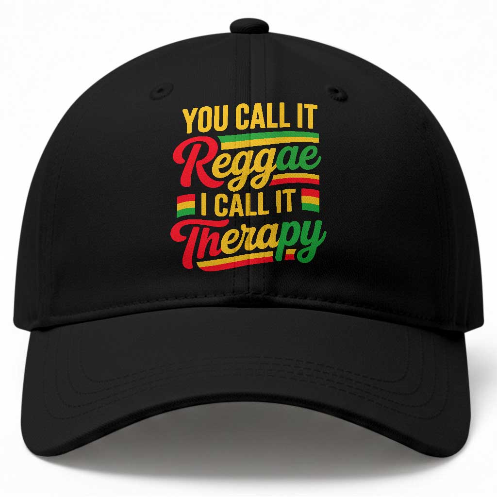 You Call It Reggae I Call It Therapy Baseball Cap Emotional Jamaican Rasta Music Lovers