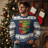 You Call It Reggae I Call It Therapy Ugly Christmas Sweater Emotional Jamaican Rasta Music Lovers
