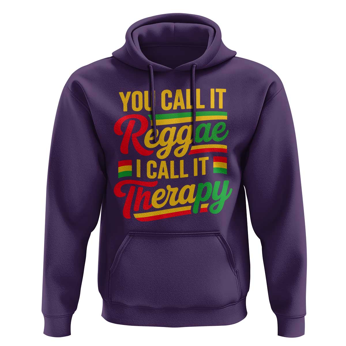 You Call It Reggae I Call It Therapy Hoodie Emotional Jamaican Rasta Music Lovers