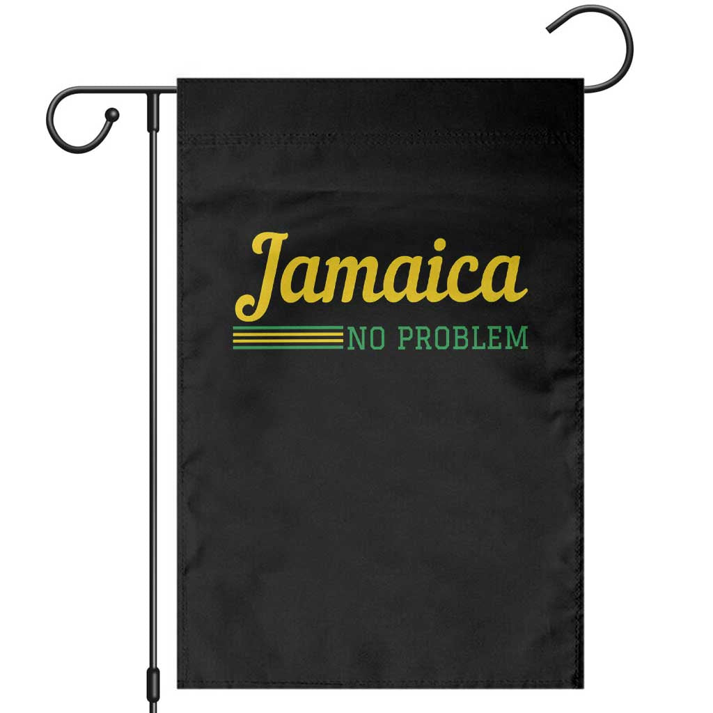 Jamaica No Problem Garden Flag Classic Island Motto and Caribbean Vacation