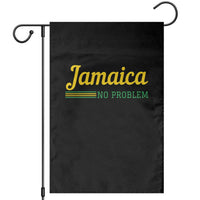 Jamaica No Problem Garden Flag Classic Island Motto and Caribbean Vacation