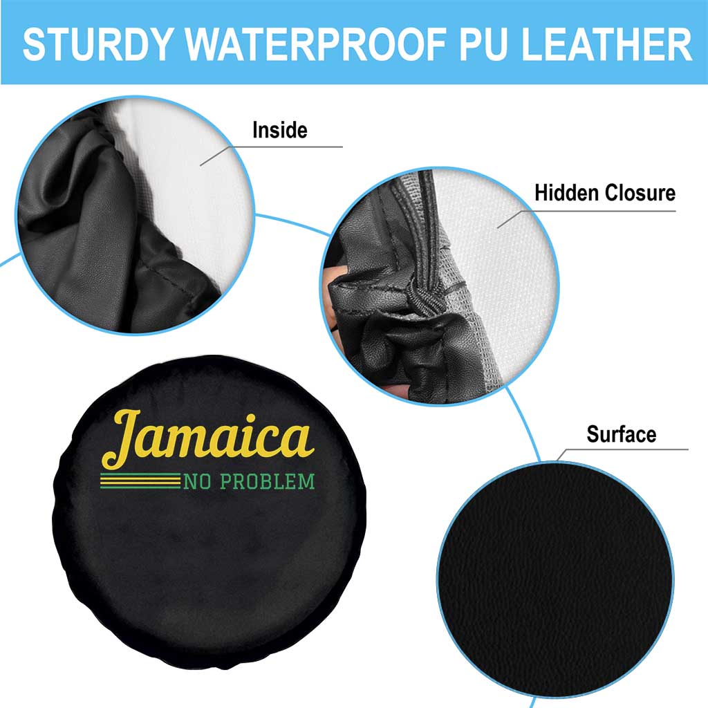 Jamaica No Problem Spare Tire Cover Classic Island Motto and Caribbean Vacation