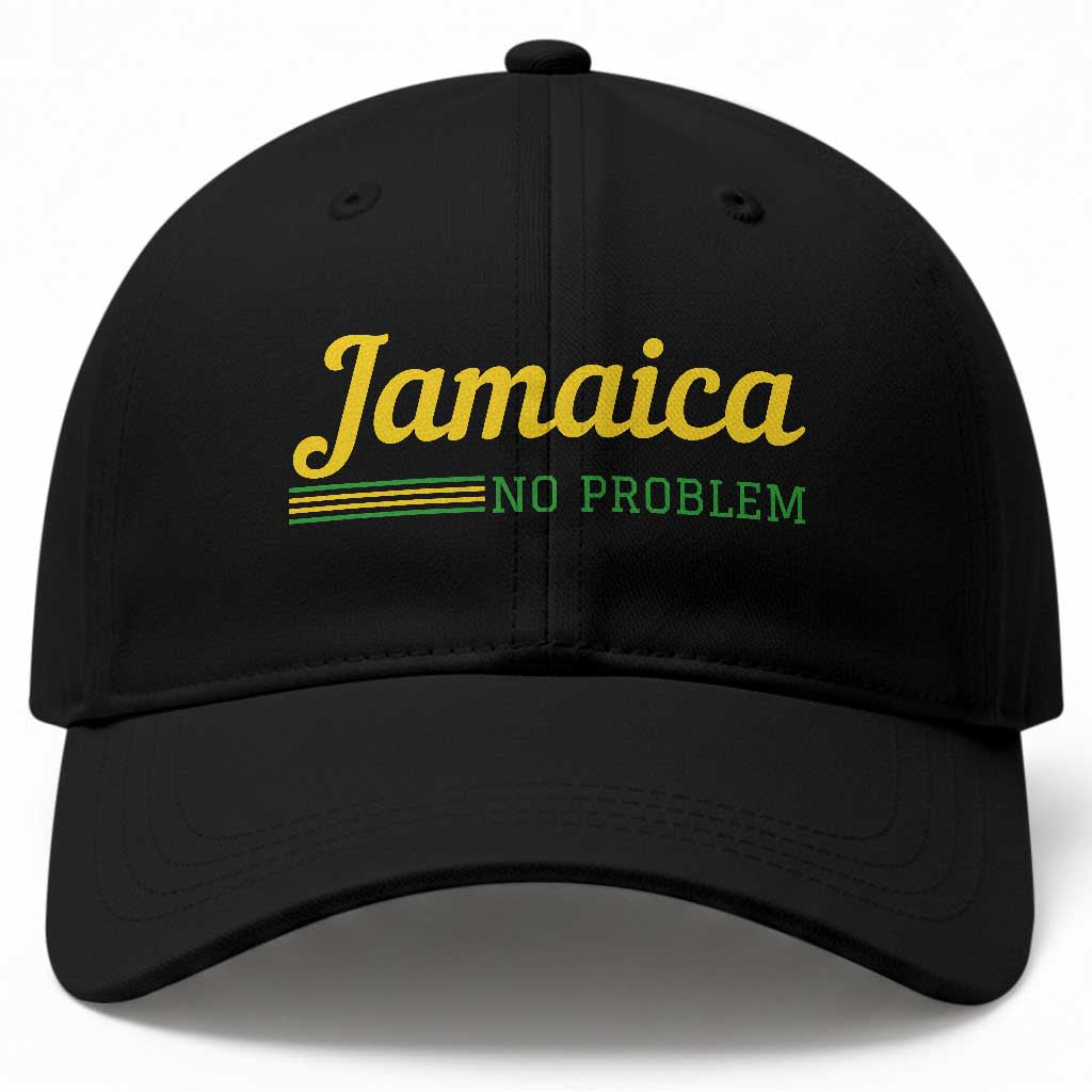 Jamaica No Problem Baseball Cap Classic Island Motto and Caribbean Vacation