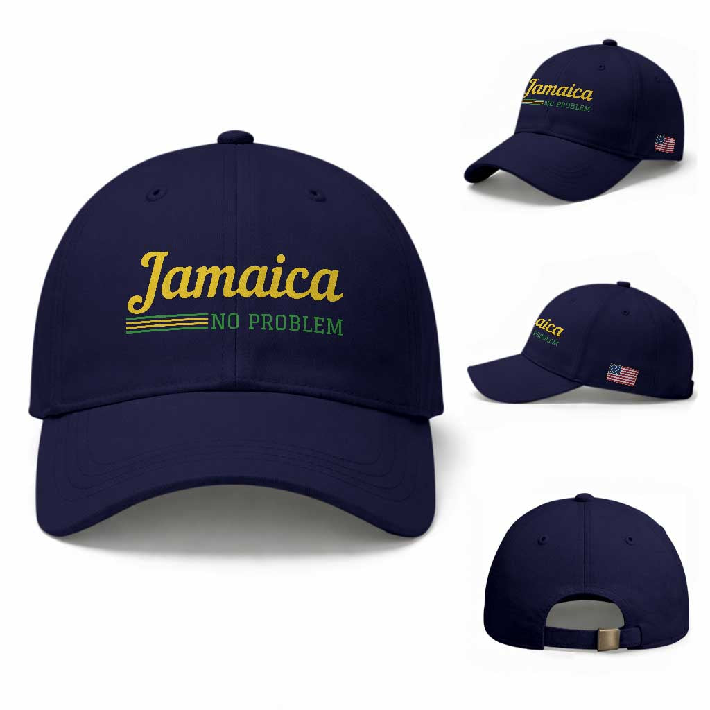 Jamaica No Problem Baseball Cap Classic Island Motto and Caribbean Vacation
