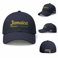 Jamaica No Problem Baseball Cap Classic Island Motto and Caribbean Vacation