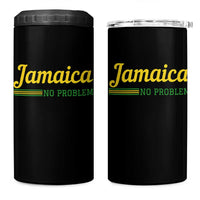 Jamaica No Problem 4 in 1 Can Cooler Tumbler Classic Island Motto and Caribbean Vacation