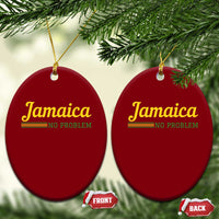 Jamaica No Problem Ceramic Ornament Classic Island Motto and Caribbean Vacation