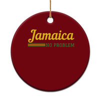 Jamaica No Problem Ceramic Ornament Classic Island Motto and Caribbean Vacation