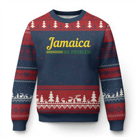 Jamaica No Problem Ugly Christmas Sweater Classic Island Motto and Caribbean Vacation
