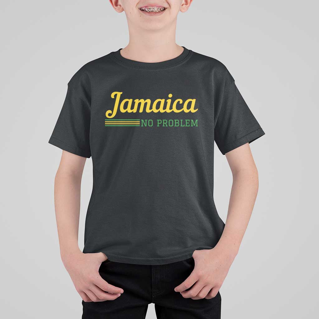 Jamaica No Problem T Shirt For Kid Classic Island Motto and Caribbean Vacation
