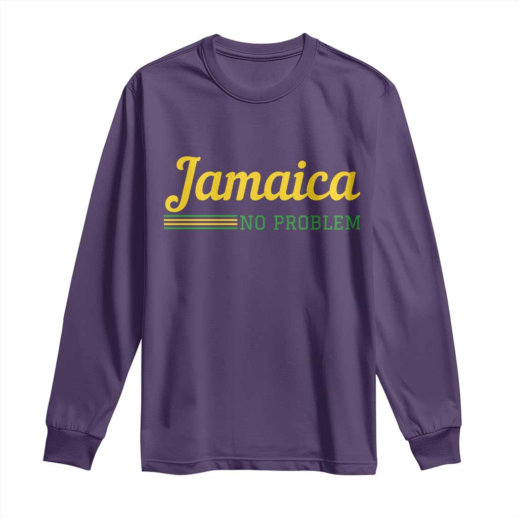 Jamaica No Problem Long Sleeve Shirt Classic Island Motto and Caribbean Vacation