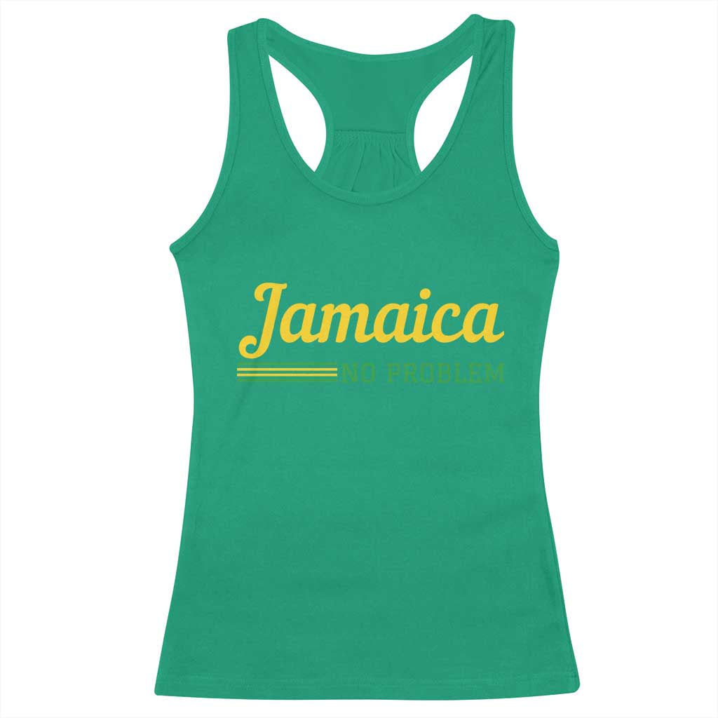 Jamaica No Problem Racerback Tank Top Classic Island Motto and Caribbean Vacation