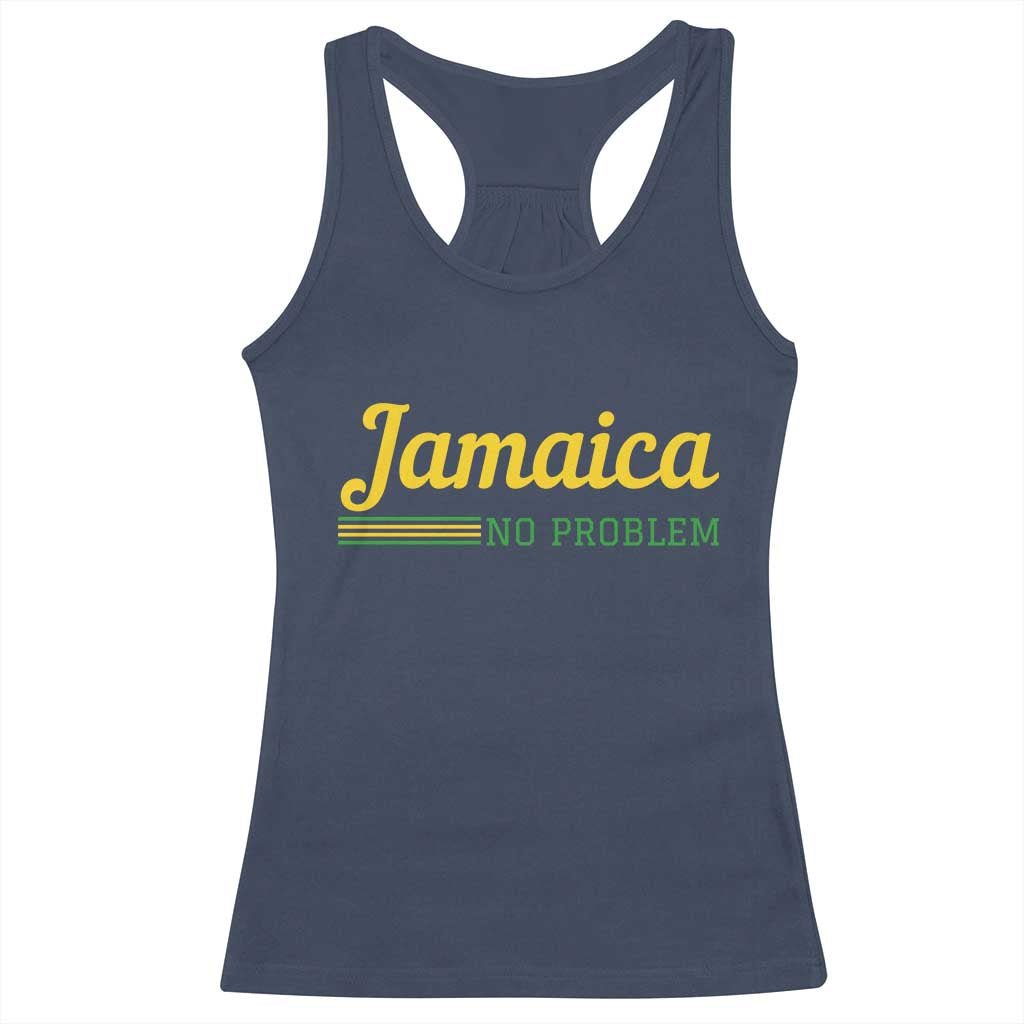 Jamaica No Problem Racerback Tank Top Classic Island Motto and Caribbean Vacation